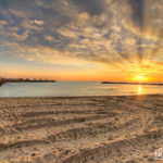 Sunset on the Beach in north israel