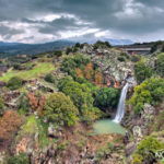nature and waterfall in the golan heights
