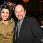 jason alexander with israeli female soldier at a gala event
