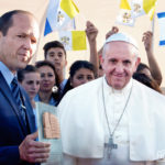 pope francis visiting israel with mayor of jerusalem