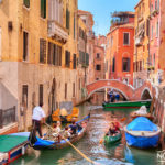 gondola on the rivers of venice italy