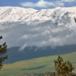 Snow-capped Hermon mountain israel