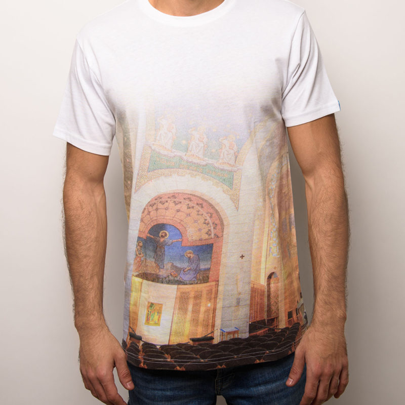 tshirt with a jerusalem church on