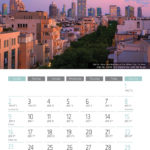 2019 calendar with photos of israel