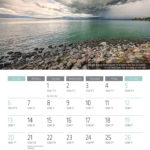 2019 calendar with photos of the holy land