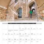 2021 calendar with pictures of Israel