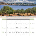 2021 calendar with photos of Israel